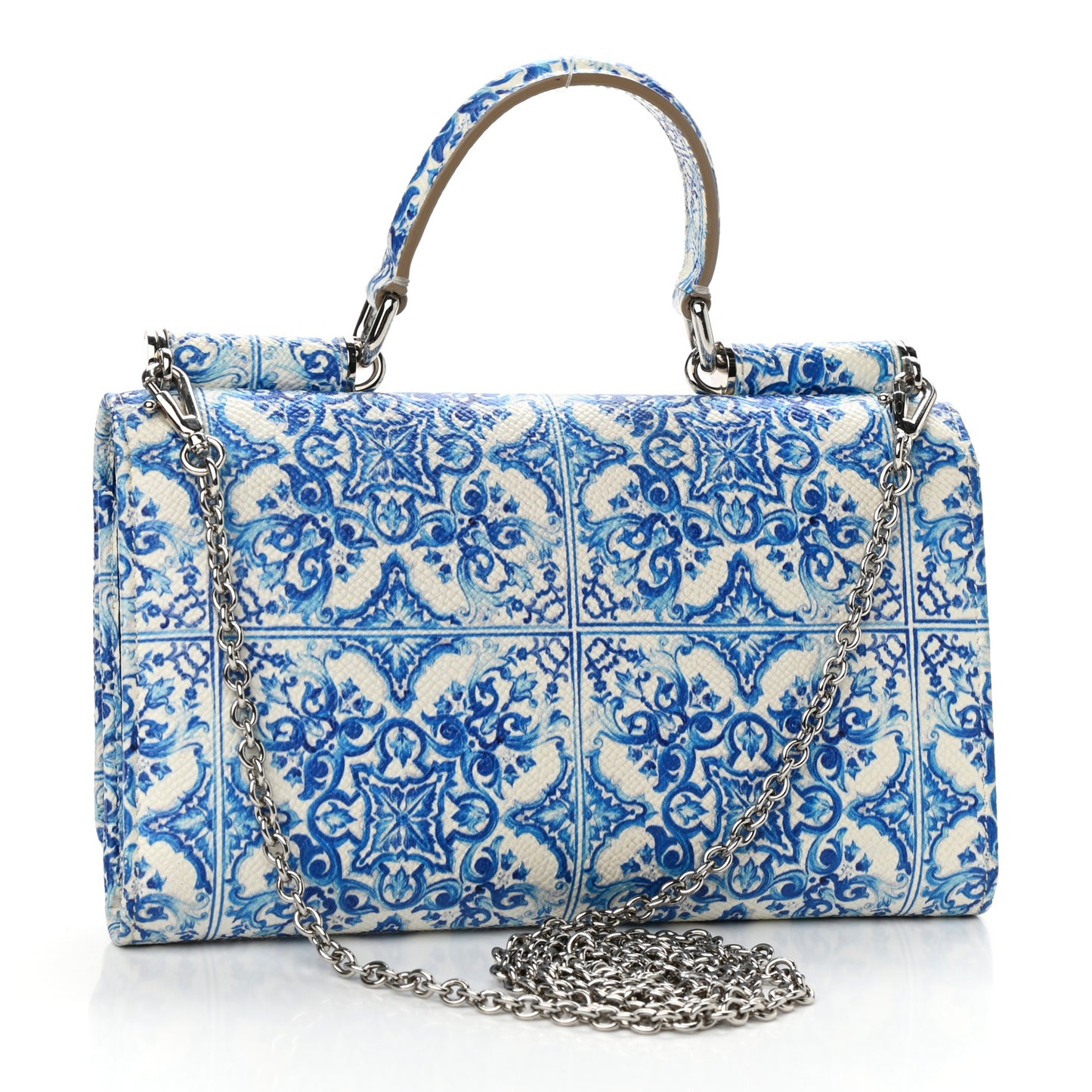 Dauphine Majolica Printed Sicily Chain Wallet Multicolor
