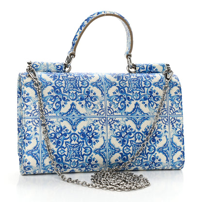 Dolce & Gabbana Dauphine Majolica Printed Sicily Chain Wallet Multicolor 3 of 9