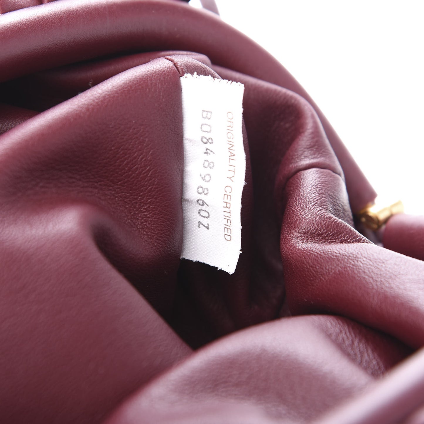 Butter Calfskin The Mini Pouch Bordeaux