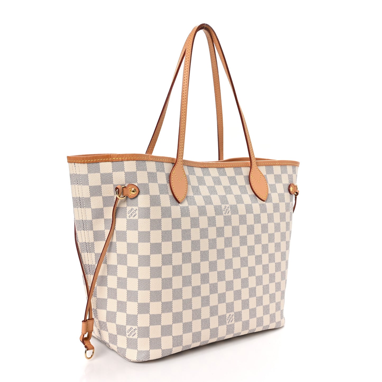 Damier Azur Neo Neverfull MM Rose Ballerine