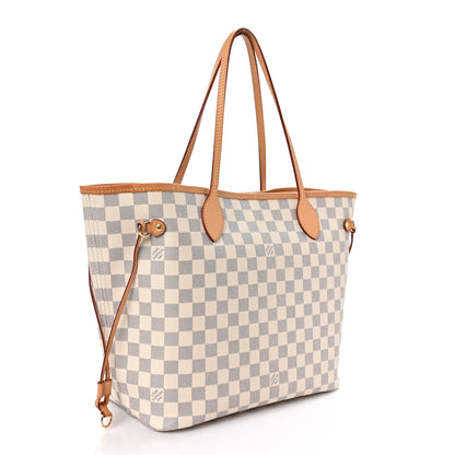 Louis Vuitton Damier Azur Neo Neverfull MM Rose Ballerine 4 of 11
