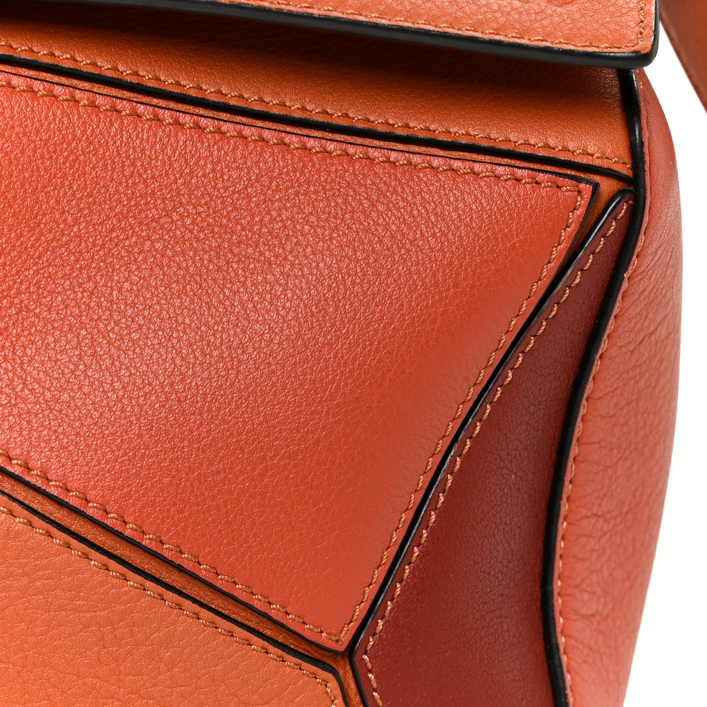Calfskin Small Puzzle Bag Spice Orange Pumpkin