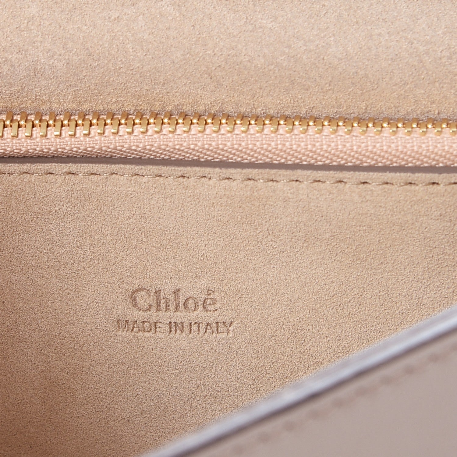 Chloe Calfskin Suede Medium Faye Shoulder Bag Motty Grey 6 of 8