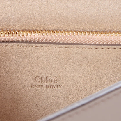 Chloe Calfskin Suede Medium Faye Shoulder Bag Motty Grey 6 of 8