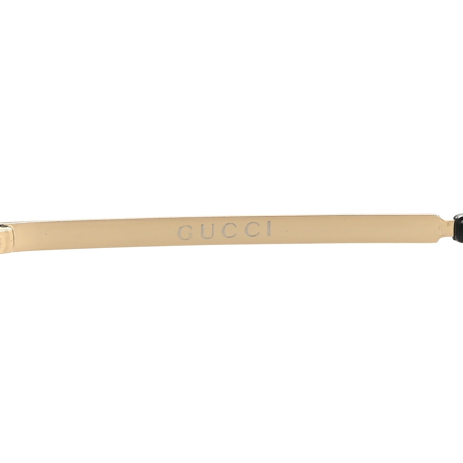 Gucci Metal Oversized Sunglasses GG 2846/S Gold Black 5 of 6