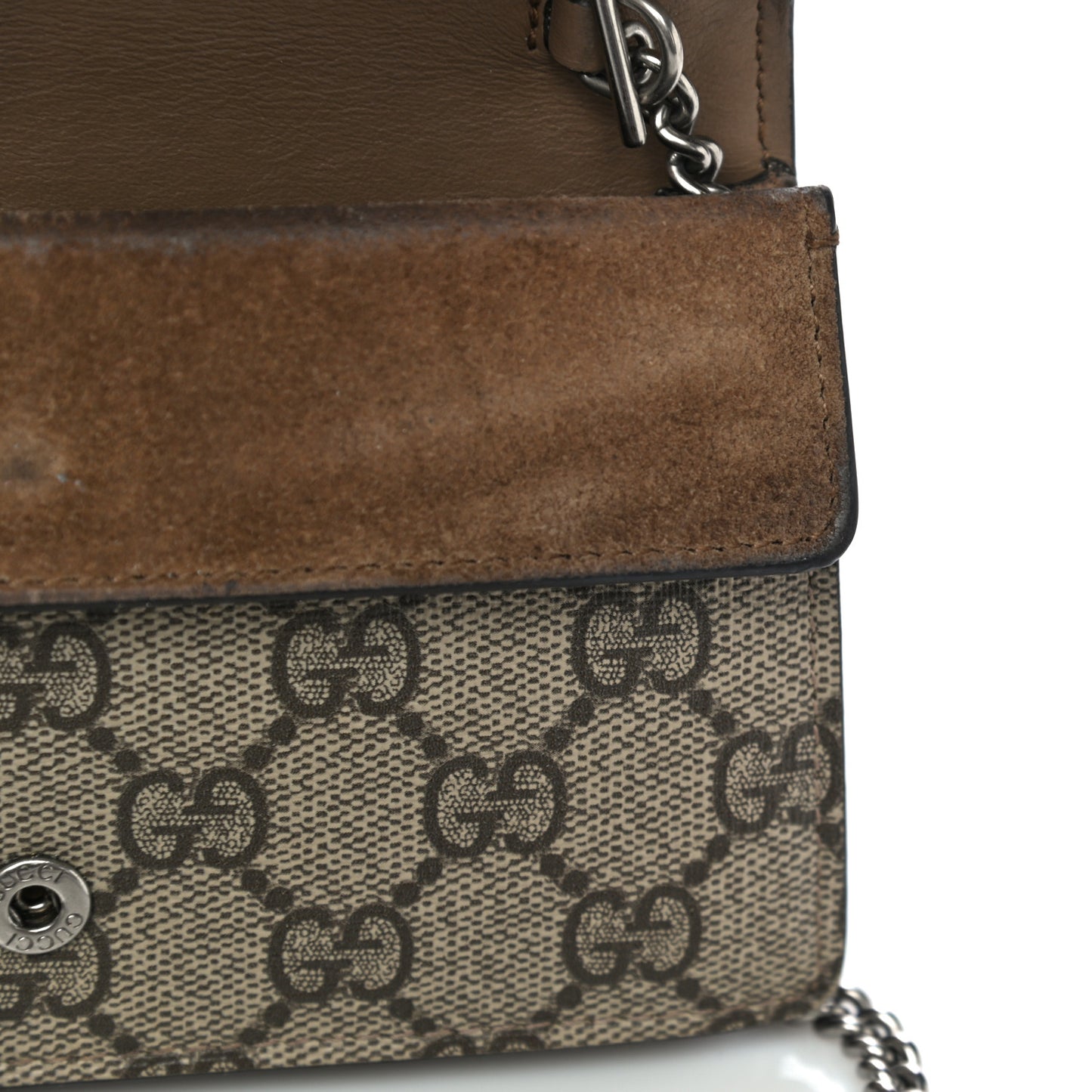 GG Supreme Monogram Super Mini Dionysus Shoulder Bag Taupe