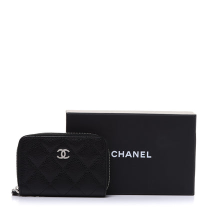 Chanel Caviar Quilted Zip Coin Purse Black 8 of 8