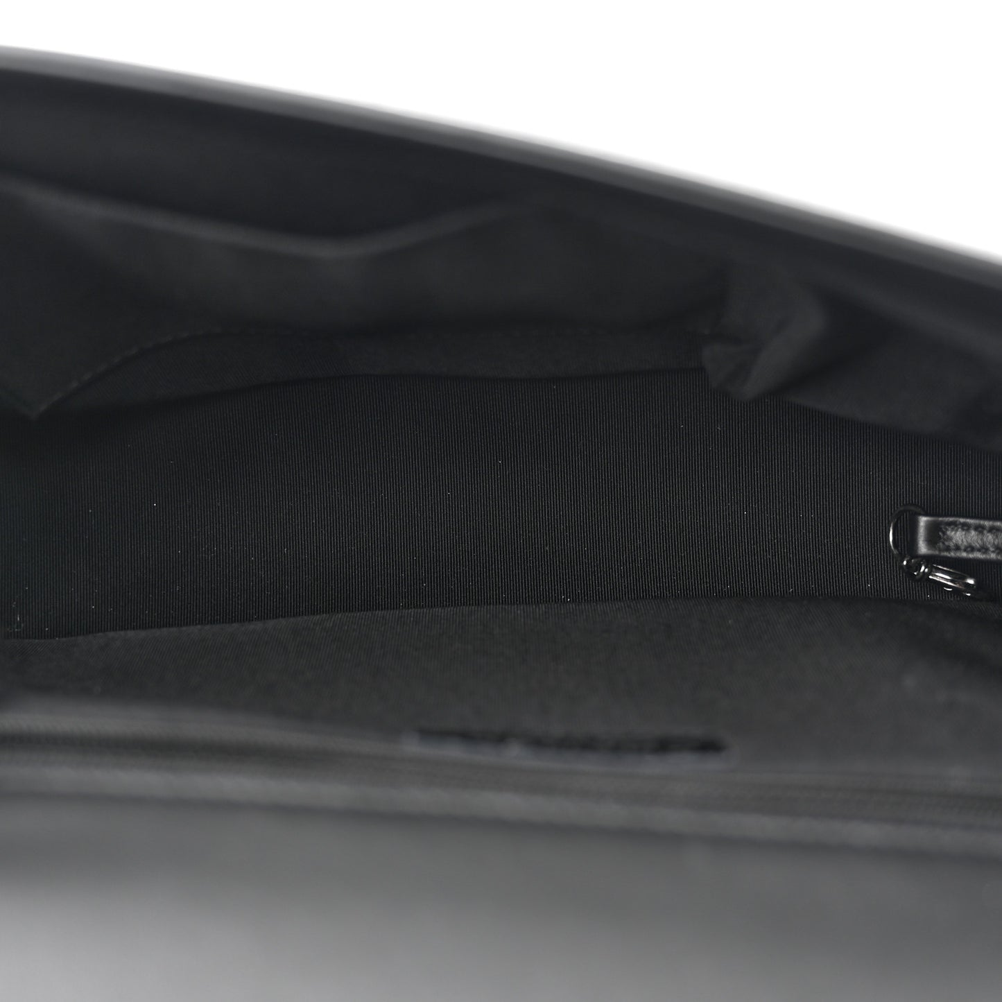 Lambskin Quilted Large Boy Flap Black