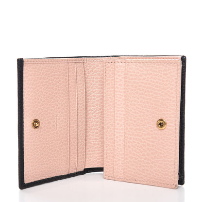 Gucci Calfskin GG Marmont Bow Card Case Black 5 of 9