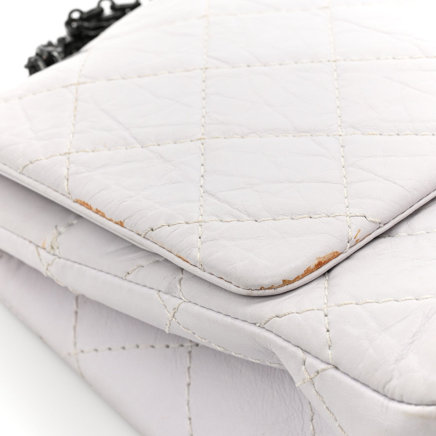 Chanel Aged Calfskin Quilted 2.55 Reissue 227 Flap White 16 of 18