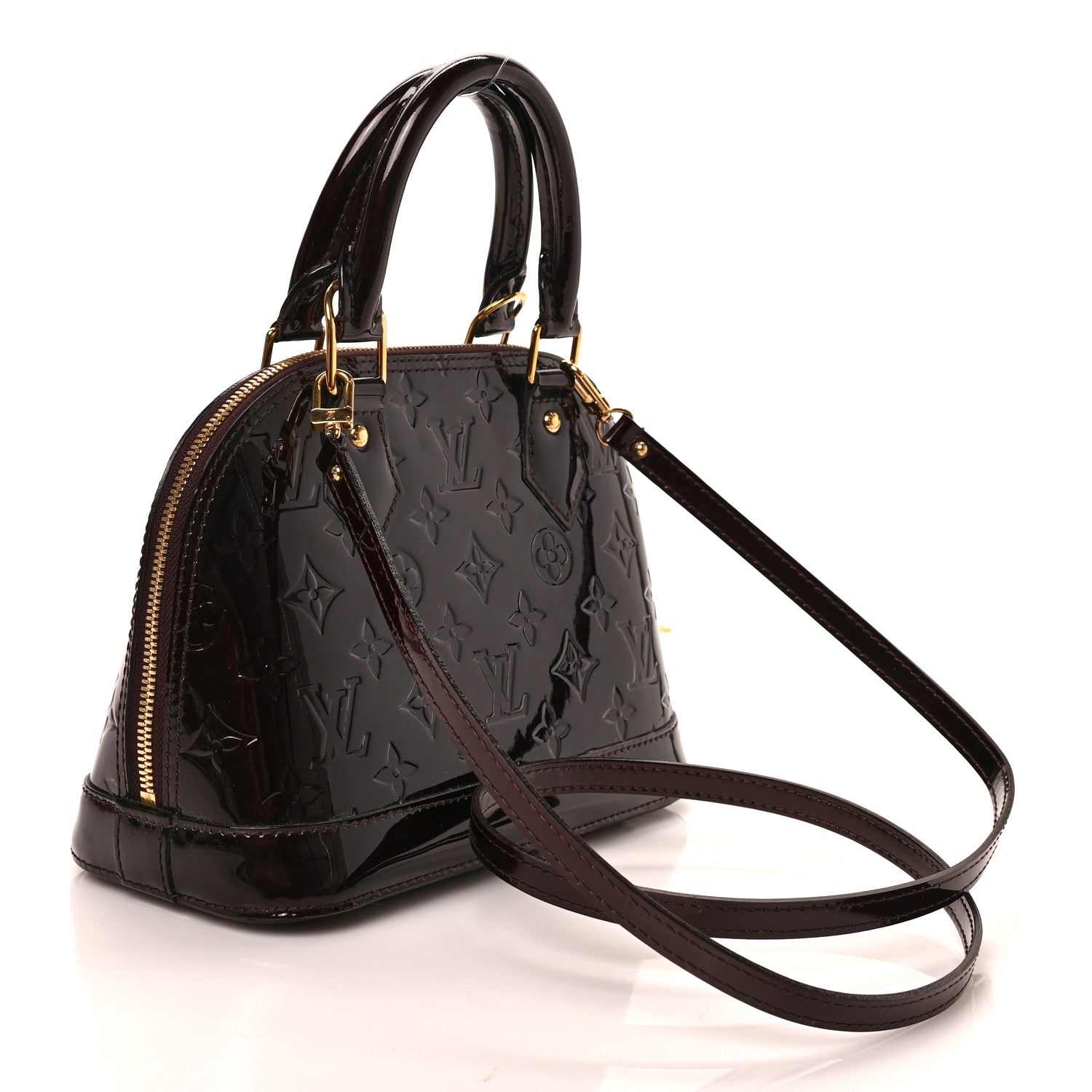 Louis Vuitton Vernis Alma BB Amarante 3 of 8