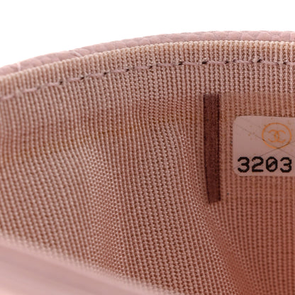 Chanel Caviar Quilted Crystal Card Holder Pink 8 of 9