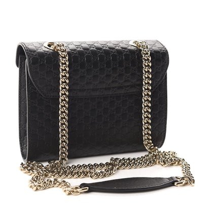 Gucci Microguccissima Mini Emily Shoulder Bag Black 3 of 12