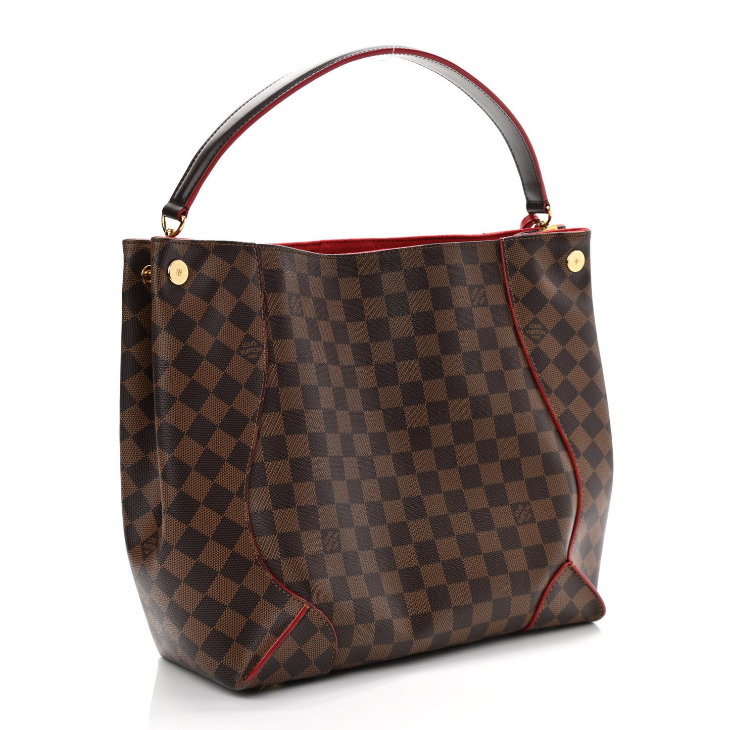 Damier Ebene Caissa Hobo Cherry