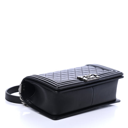 Chanel Calfskin Quilted Medium Boy Flap Black 3 of 4