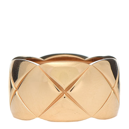 Chanel 18K Yellow Gold Medium Coco Crush Ring 48 4.5 3 of 5