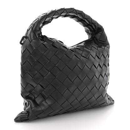 Bottega Veneta Calfskin Intrecciato Mini Hop Black 3 of 10