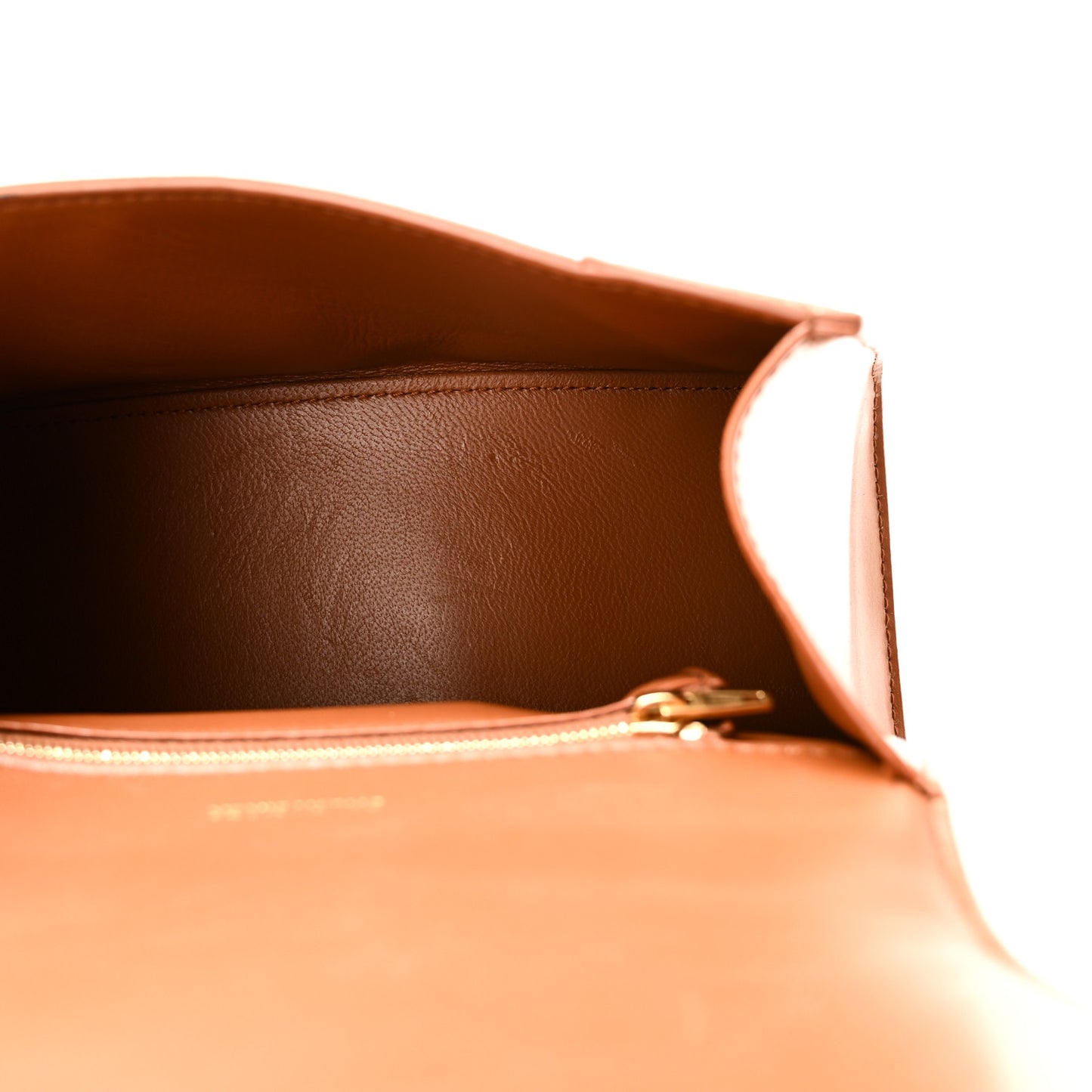 Shiny Box Calfskin Small Hourglass Top Handle Bag Camel