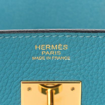 Hermes Togo Birkin 30 Turquoise 6 of 12