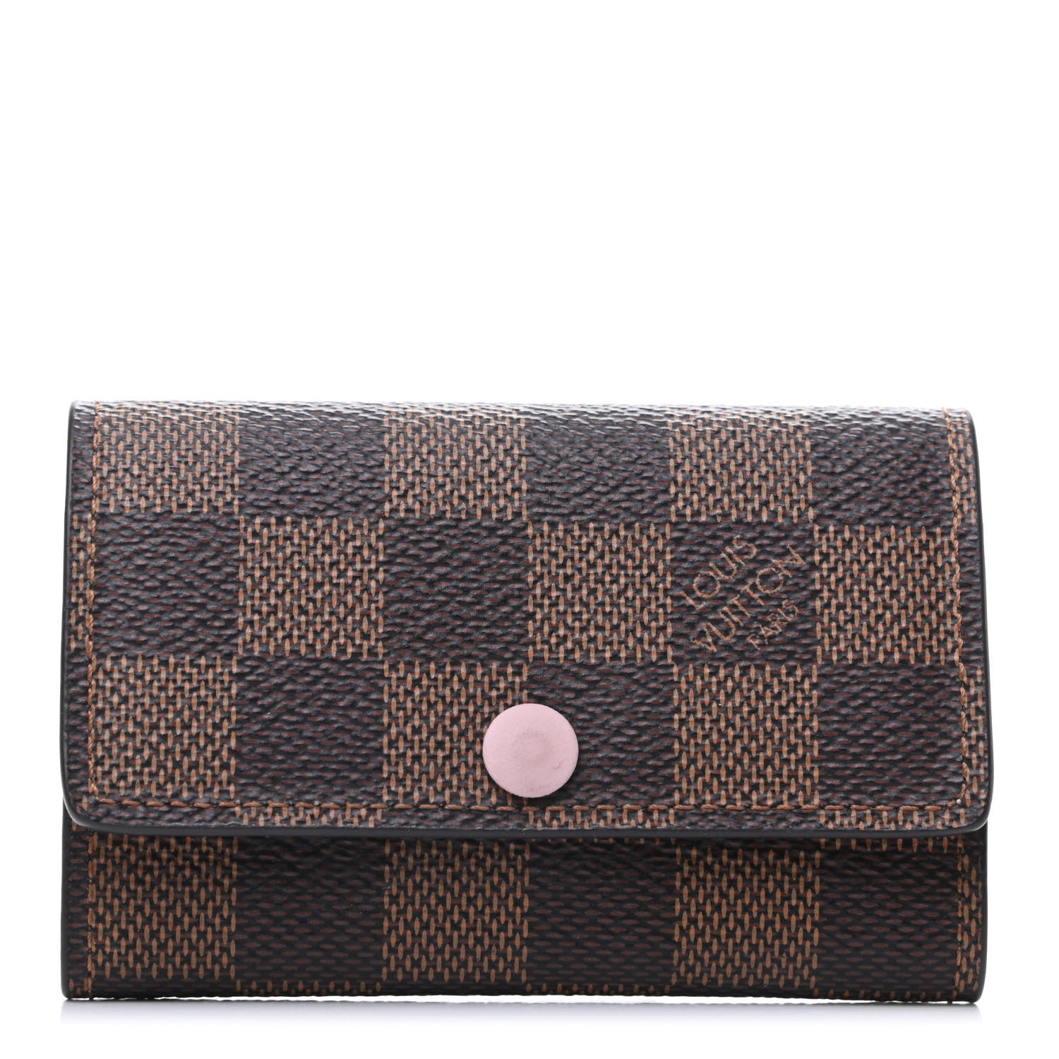Louis Vuitton Damier Ebene Multicles 6 Key Holder Rose Ballerine 1 of 9