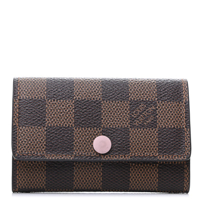 Louis Vuitton Damier Ebene Multicles 6 Key Holder Rose Ballerine 1 of 9