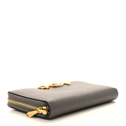 Gucci Grainy Calfskin Zumi Zip Around Wallet Dusty Grey 4 of 7