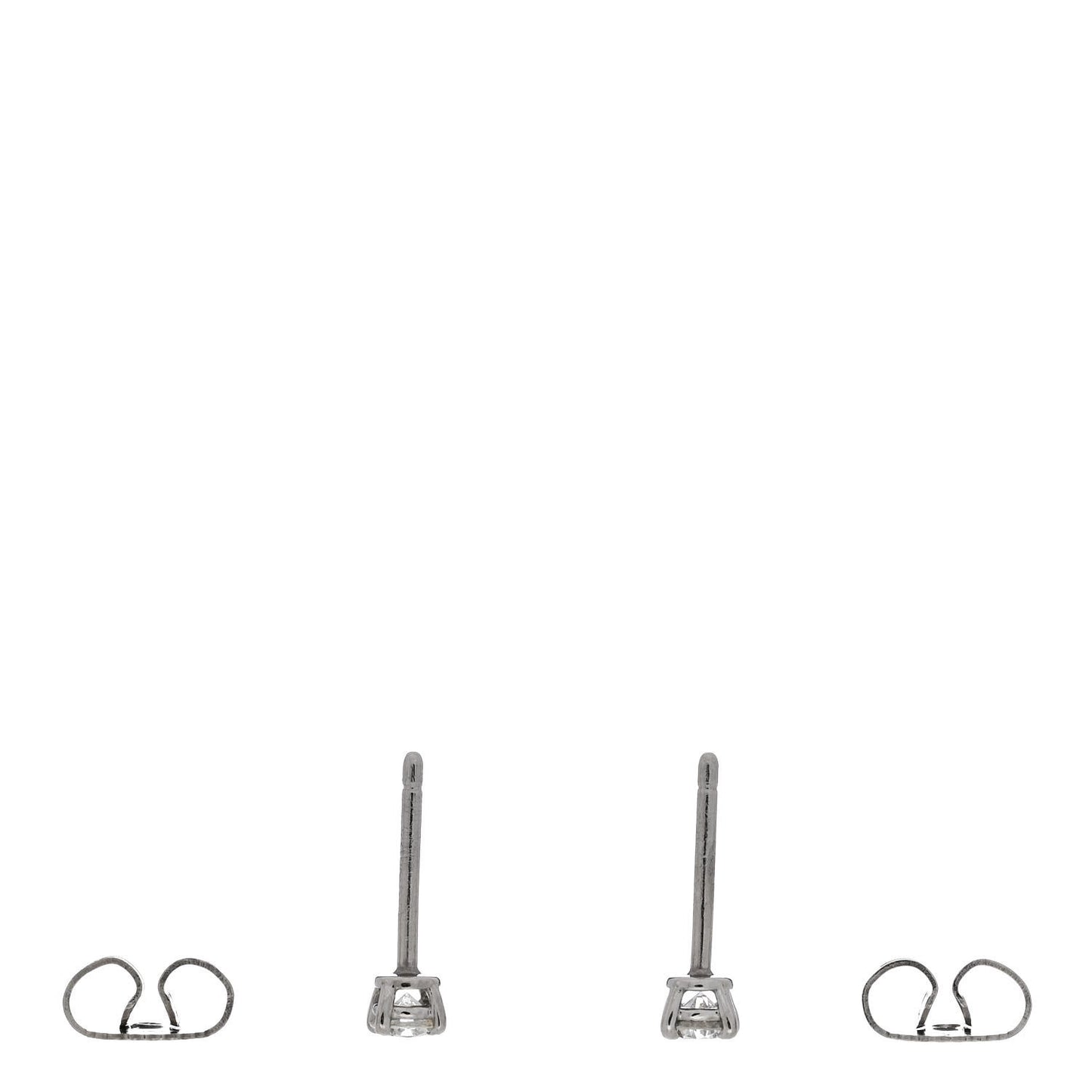 Platinum Diamond .22ctw Solitaire Earrings