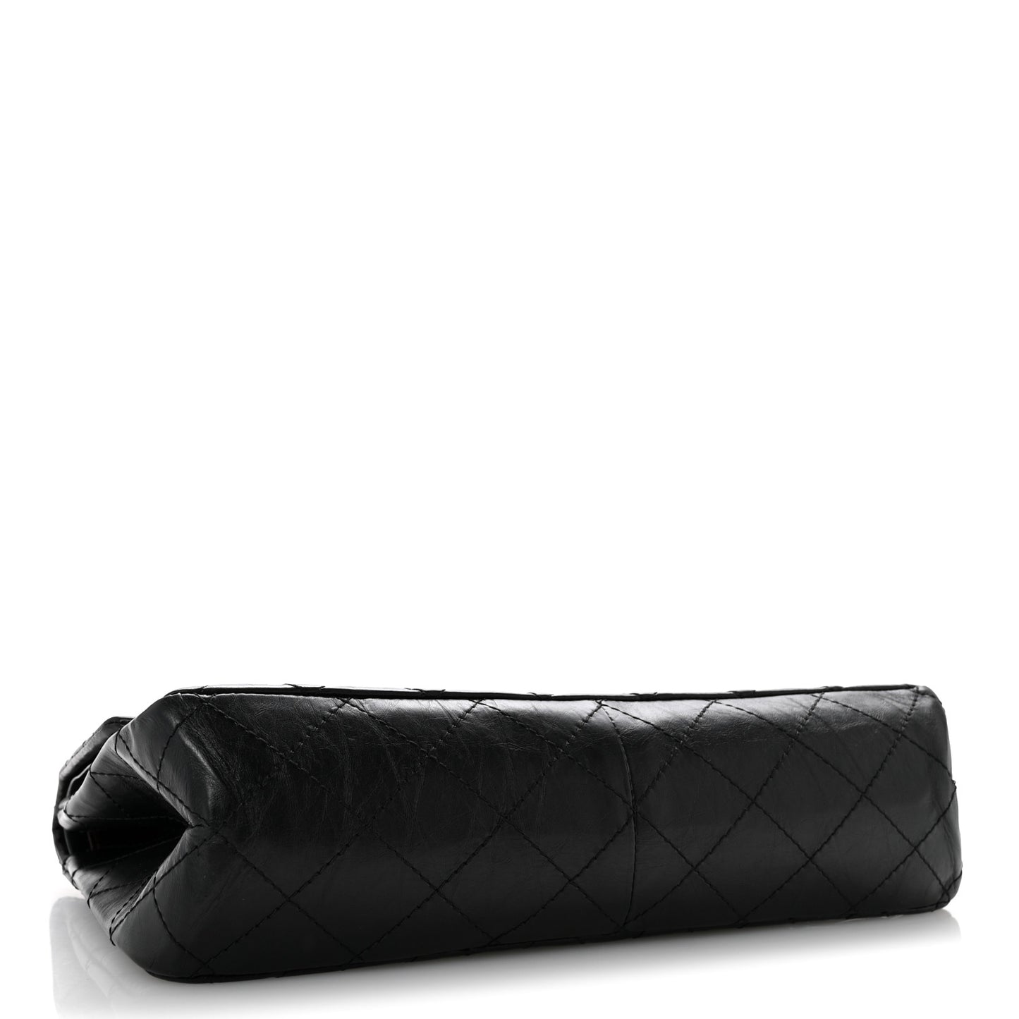 Aged Calfskin Quilted 2.55 Reissue 227 Flap Black