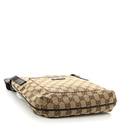 Gucci Monogram Flat Messenger Bag Dark Brown 4 of 10