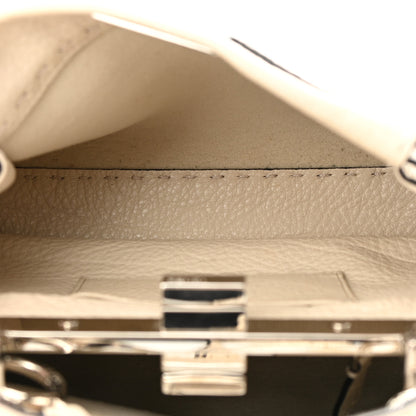 Fendi Cuoio Romano Selleria Mini Peekaboo Iconic Satchel Latte 5 of 18