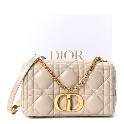 Christian Dior Calfskin Macrocannage Medium Caro Bag Sand 11 of 11