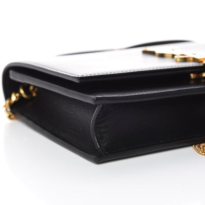 Saint Laurent Smooth Calfskin Classic Monogram Kate Tassel Chain Wallet Black 10 of 13