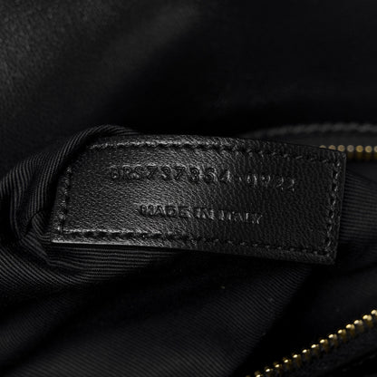 Saint Laurent Lambskin Carre Quilted Le Maillon Satchel Black 7 of 10