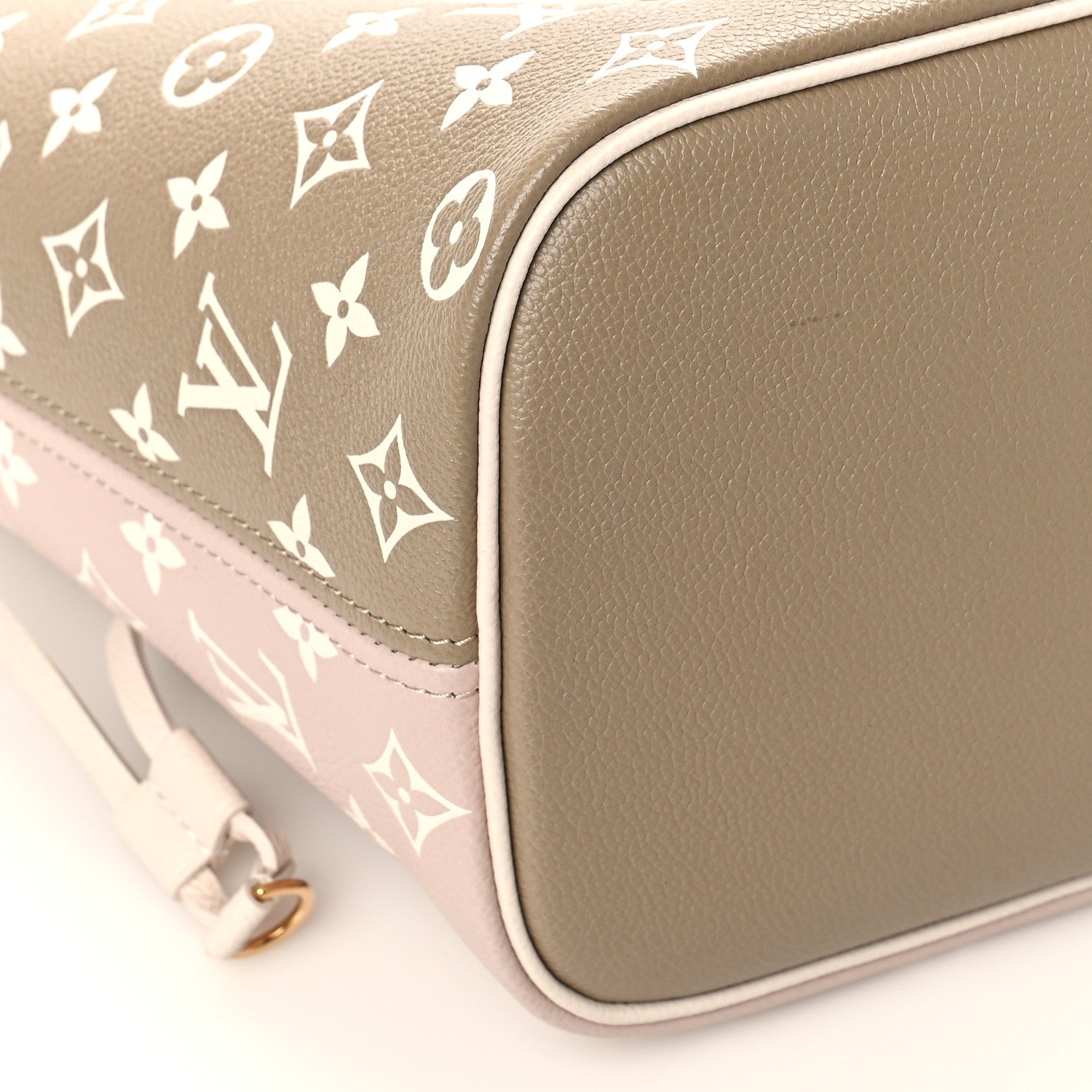 Louis Vuitton Empreinte Monogram Spring In The City Neverfull MM Kaki Beige Cream 7 of 8
