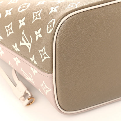 Louis Vuitton Empreinte Monogram Spring In The City Neverfull MM Kaki Beige Cream 7 of 8