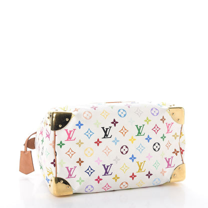 Louis Vuitton Monogram Multicolor Speedy 30 White 4 of 18