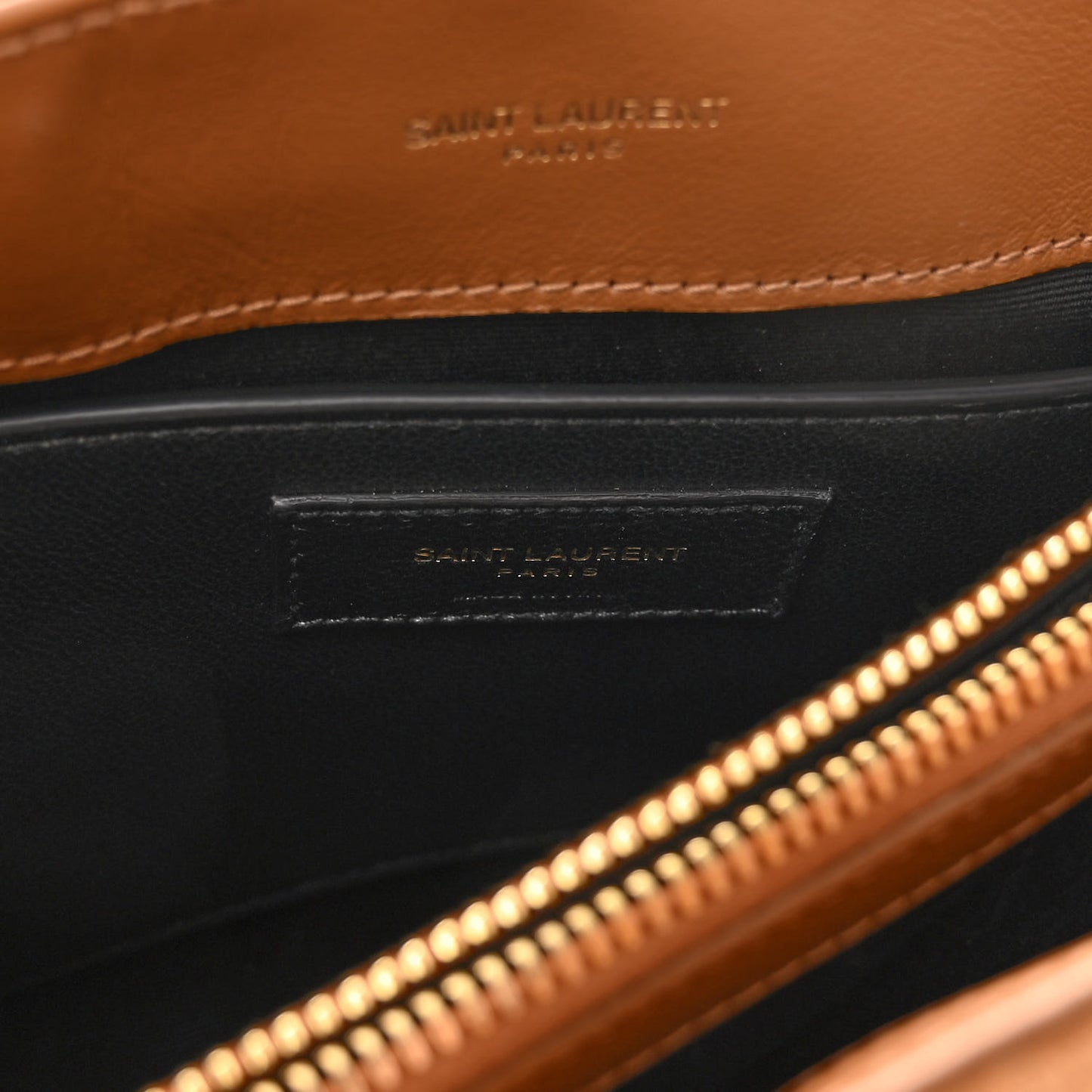 Suede Calfskin Y Quilted Monogram Small Loulou Chain Satchel Cinnamon