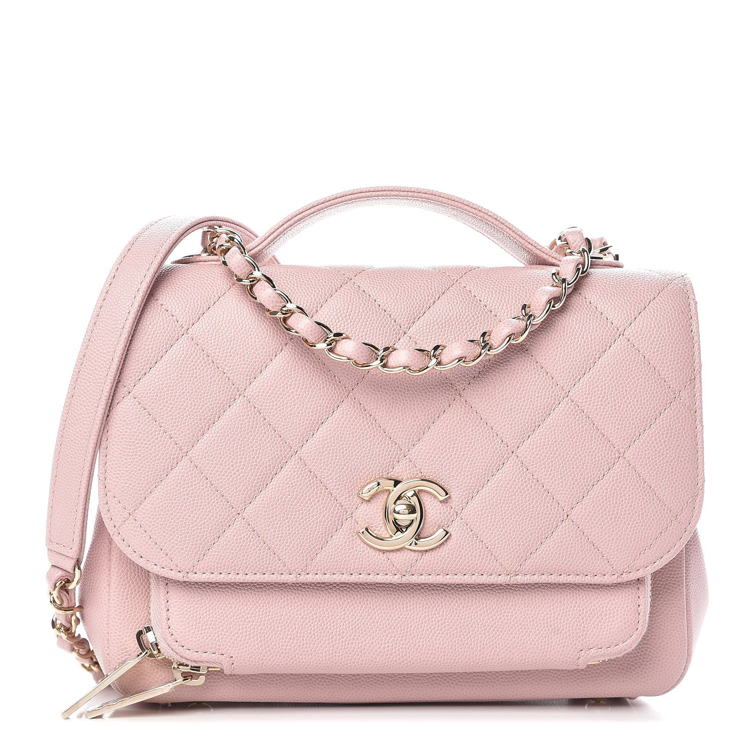 Chanel Caviar Quilted Medium Business Affinity Flap Light Pink 1 of 8