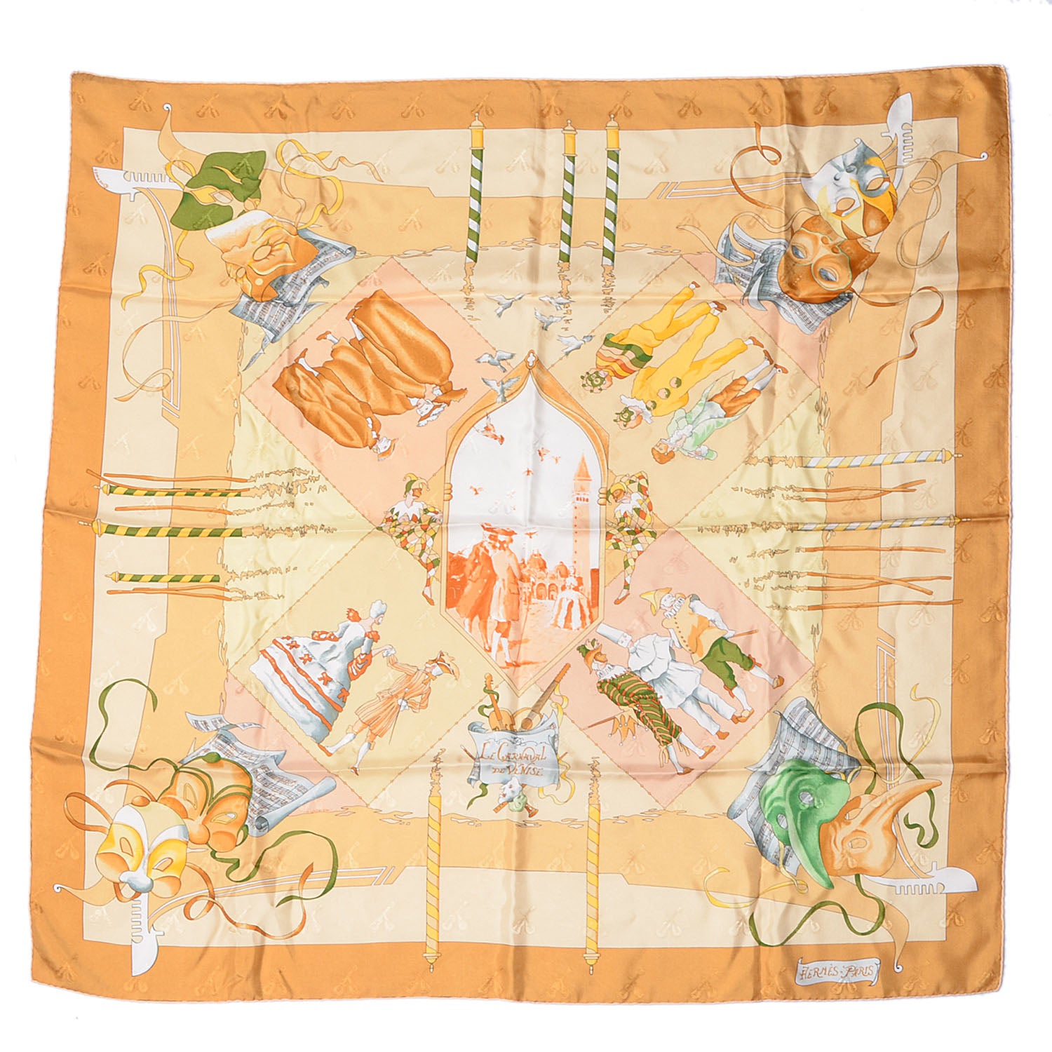Hermes Silk Le Carnaval de Venise Scarf 90 2 of 6