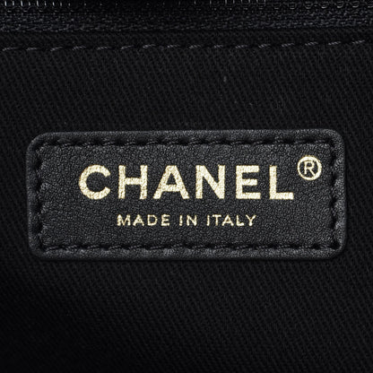 Chanel Woven Straw Raffia Large Deauville Tote Black 6 of 9