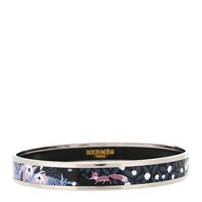 Hermes Enamel Printed Narrow Dans Un Jardin Anglais Bracelet 70 Arts And Crafts 1 of 5