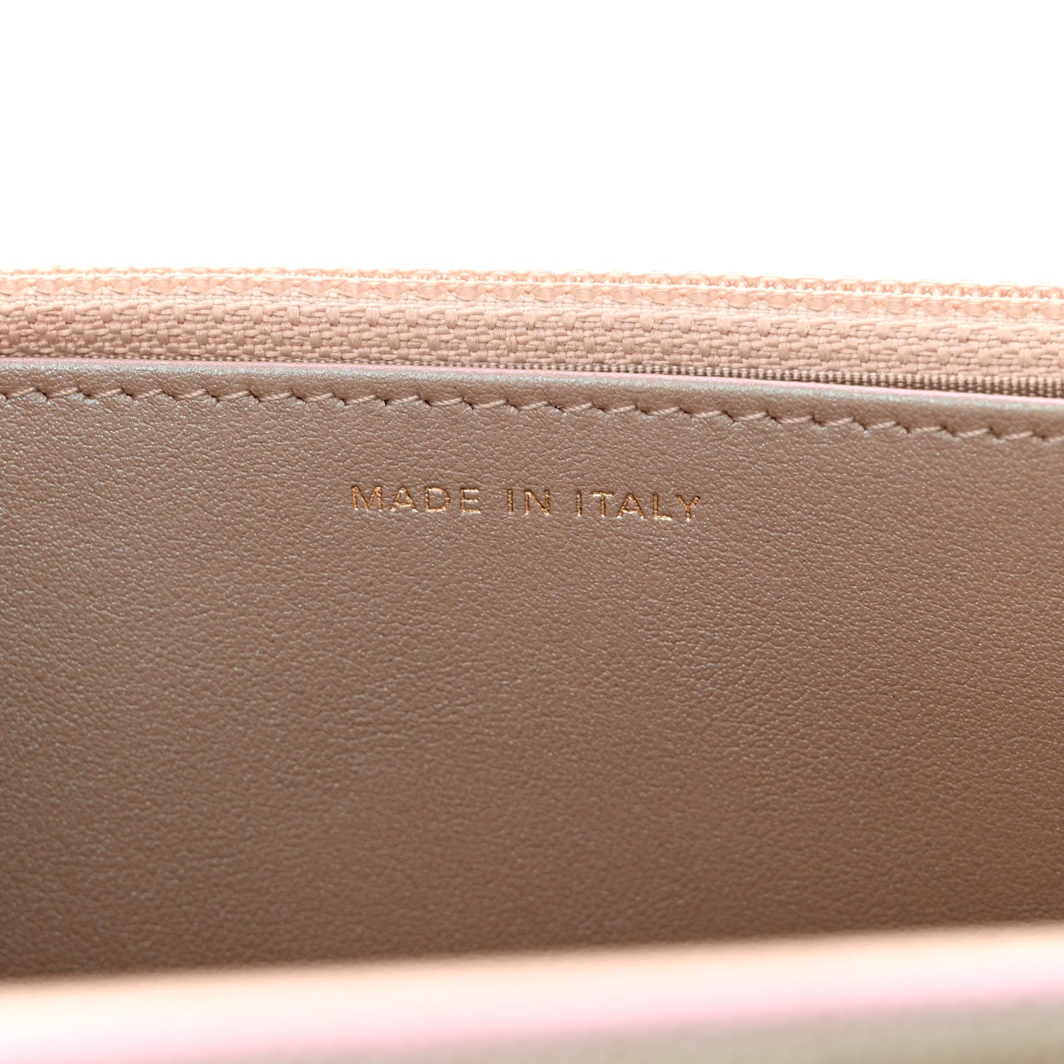 Chanel Iridescent Caviar Quilted Wallet on Chain WOC Beige 7 of 11