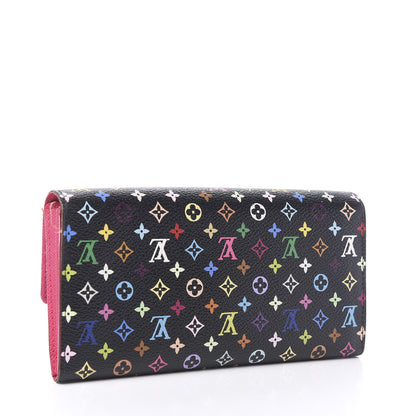 Louis Vuitton Monogram Multicolor Sarah Wallet Black Grenade 2 of 7