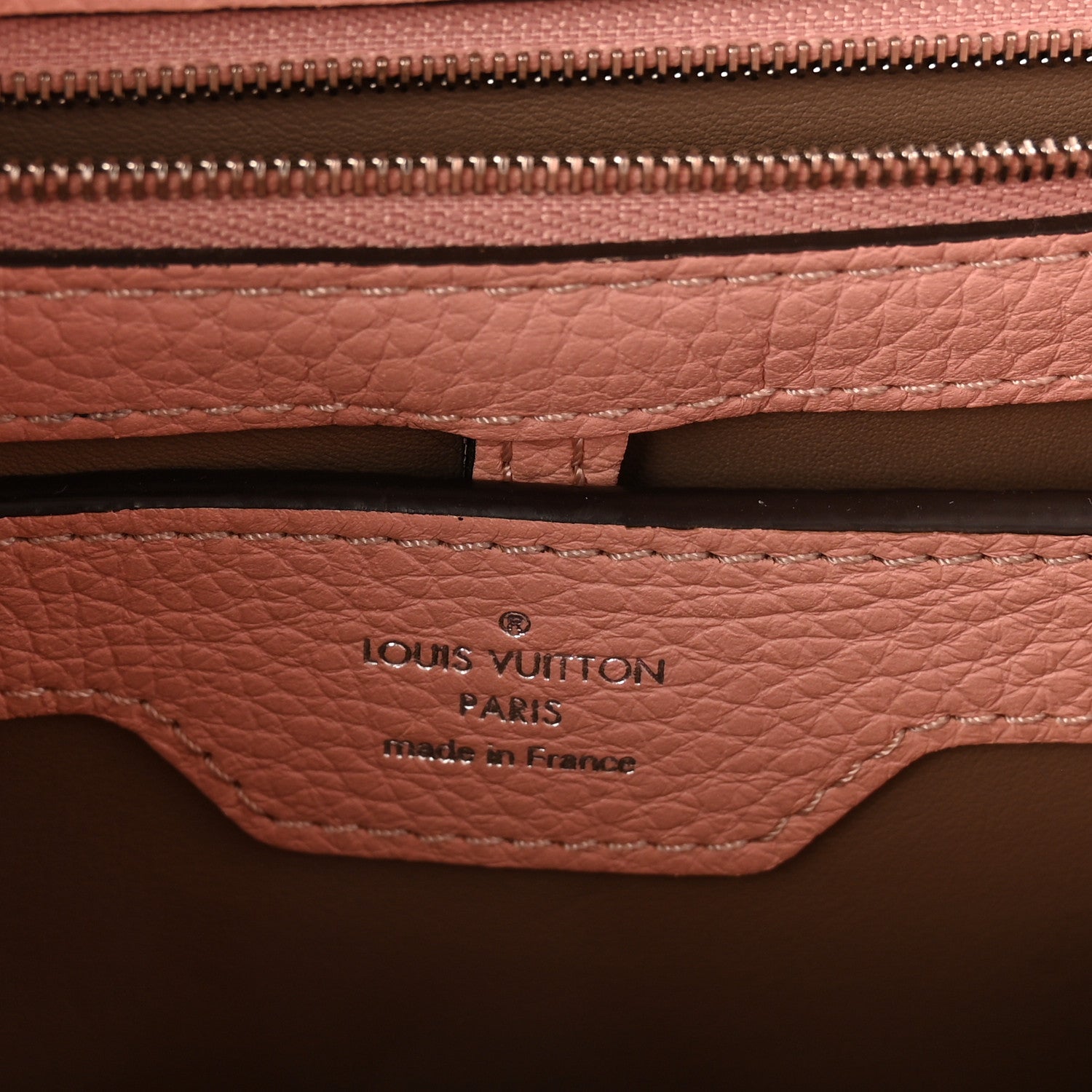 Louis Vuitton Taurillon Capucines PM Magnolia 6 of 9