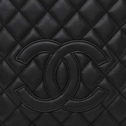Chanel Caviar Quilted Petit Shopping Tote PST Black 8 of 10