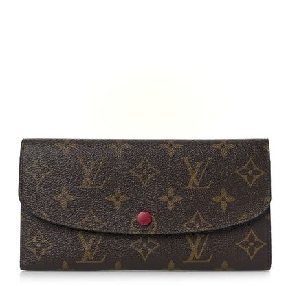 Louis Vuitton Monogram Emilie Wallet Fuchsia 1 of 8