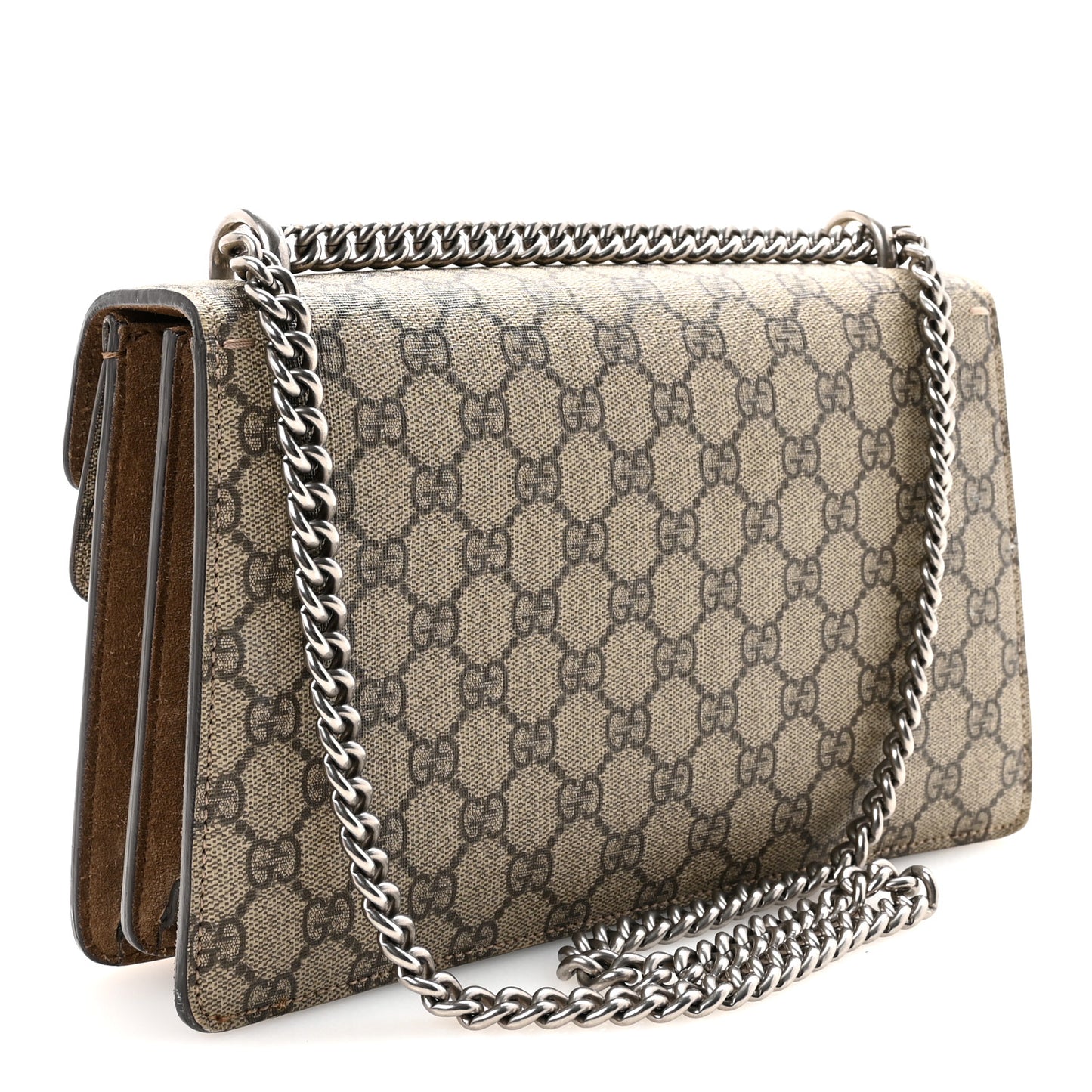 GG Supreme Monogram Small Dionysus Shoulder Bag Taupe