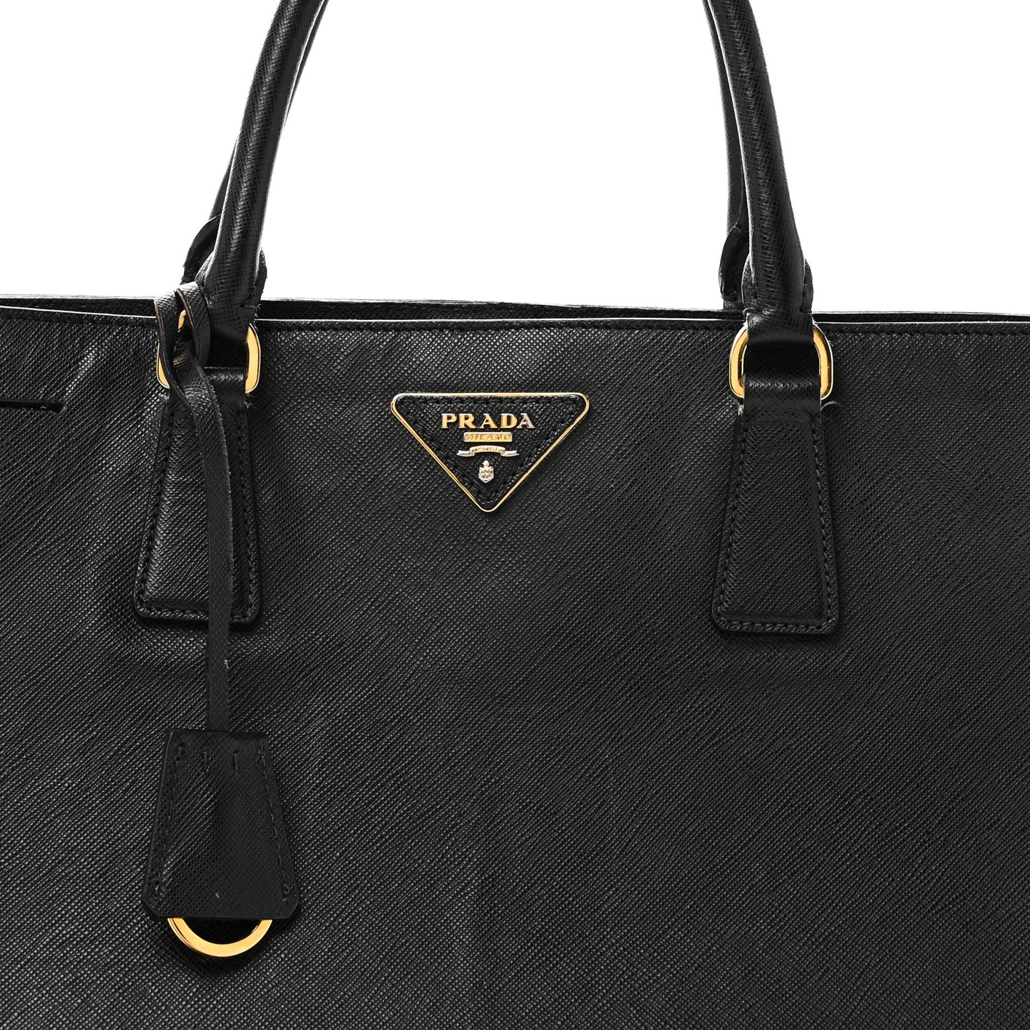 Saffiano Lux Large Tote Black
