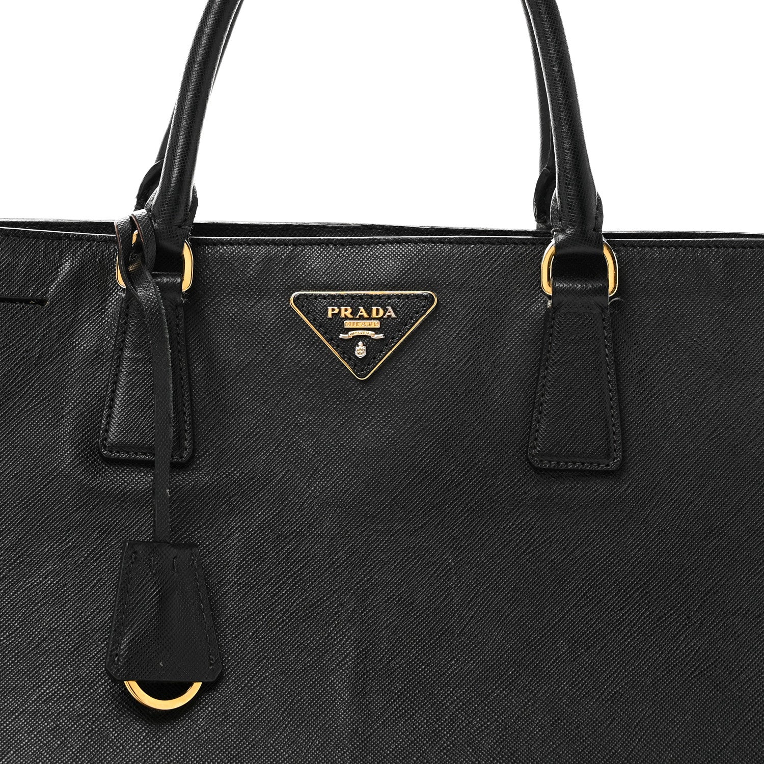 Prada Saffiano Lux Large Tote Black 6 of 10