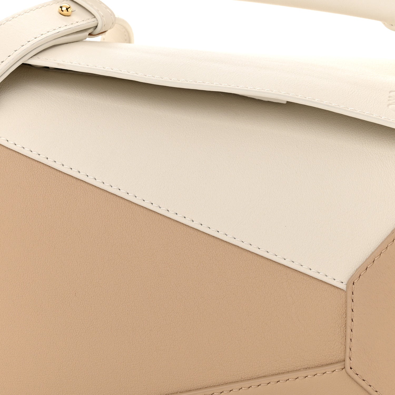 Loewe Classic Calfskin Small Puzzle Edge Bag Soft White Paper Craft 8 of 11